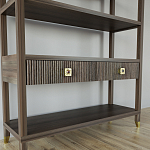 Стеллаж с двумя ящиками Elsa Dreams Walnut варинант исполнения - 2 | Loft Concept в Волгограде