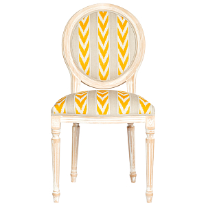 Стул Ikat Pattern с желтым узором