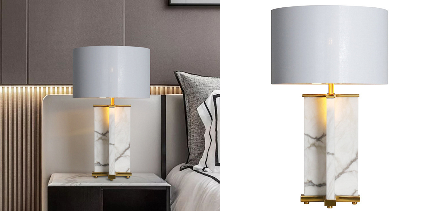 Настольная лампа Cecily Marble Table Lamp Настольная лампа Cecily Marble Table Lamp - Loft-Concept в Волгограде