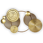 Панно настенное Blank Sheet Golden Orbit варинант исполнения - 1 | Loft Concept в Волгограде