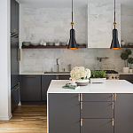  Подвесной светильник черного матового цвета с конусным плафоном 65 см Elstead Lighting варинант исполнения - 9 | Loft Concept в Волгограде