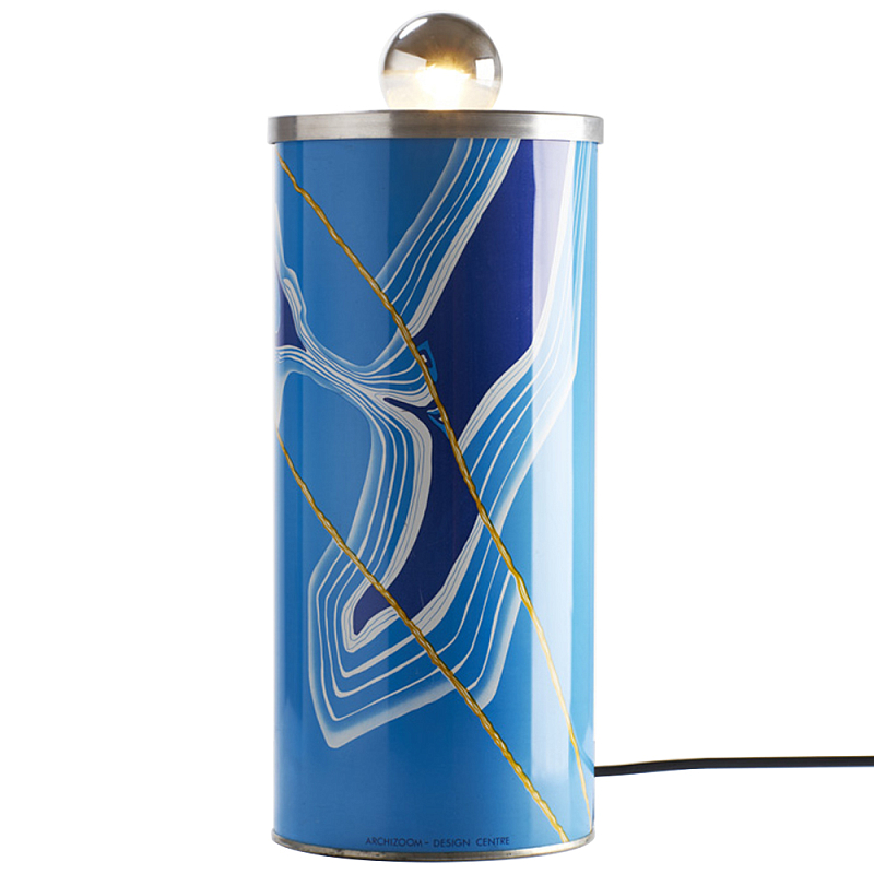 Настольная дизайнерская лампа Poltronova Sempronio Table Lamp Голубой Синий в Волгограде | Loft Concept 