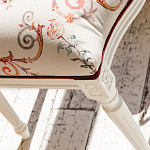 Стул из массива бука бежевый с растительным орнаментом Raffael Angel Beige Chair варинант исполнения - 5 | Loft Concept в Волгограде