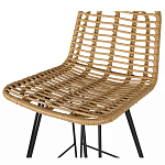 Стул барный с ротанговым плетением Half Bar Chair with Wicker без подлокотников варинант исполнения - 6 | Loft Concept в Волгограде