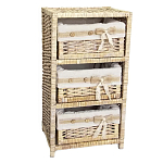 Стеллаж для детской с плетенным выдвижными корзинами Bow варинант исполнения - 1 | Loft Concept в Волгограде