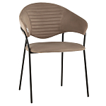 Коричневый стул с обивкой из искусственной замши Alexis варинант исполнения - 1 | Loft Concept в Волгограде