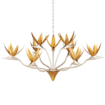 Люстра с плафонами в виде цветов Golden Bird of Paradise варинант исполнения - 4 | Loft Concept в Волгограде