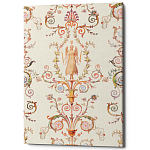 Постер на холсте с изображением ангела и растительных орнаментов Raffael Angel Poster варинант исполнения - 1 | Loft Concept в Волгограде