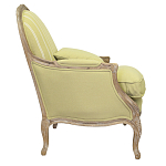 Кресло Ava Classical Armchair green striped flax варинант исполнения - 1 | Loft Concept в Волгограде