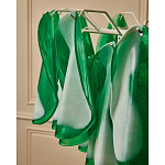 Люстра из стеклянных зеленых лепестков Petalled Illuminator варинант исполнения - 8 | Loft Concept в Волгограде