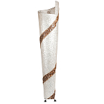 Торшер из перламутра на металлическом каркасе Indonesian Spiral 2 варинант исполнения - 3 | Loft Concept в Волгограде