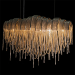 Люстра подвесная с металлическими цепочками и изогнутыми металлическими дугами 72 см Atlantis Chain варинант исполнения - 6 | Loft Concept в Волгограде