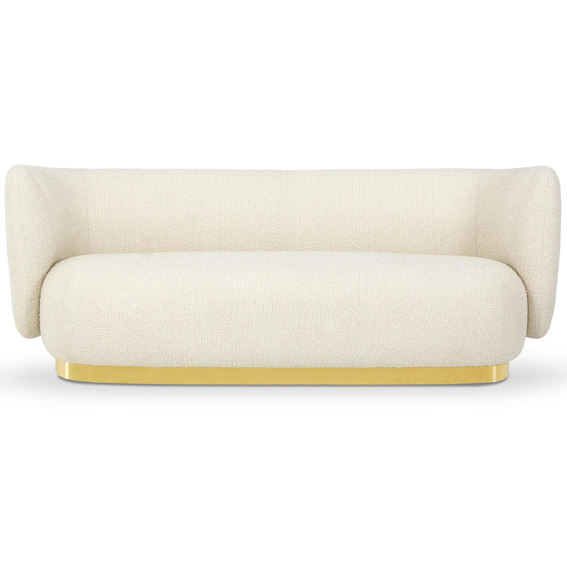 Диван с обивкой букле Ambrose Soft Boucle Sofa Молочный Коричневый Серый Диван с обивкой букле Ambrose Soft Boucle Sofa Молочный Коричневый Серый в Волгограде | Loft Concept