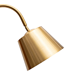 Торшер с мраморным столиком и золотым плафоном Ezio Floor Lamp варинант исполнения - 1 | Loft Concept в Волгограде