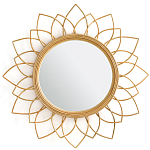 Зеркало из ротанга в форме цветка WICKER MIRROR 90 варинант исполнения - 1 | Loft Concept в Волгограде