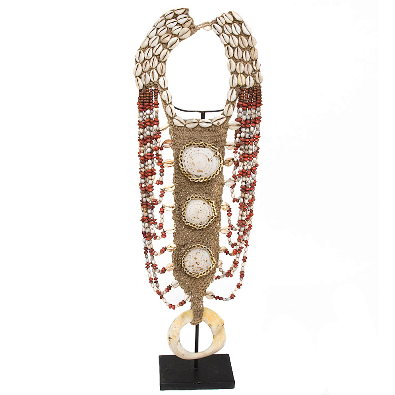 Этническое ожерелье из ракушек Aboriginal Long Necklace Shells Бежевый Коричневый Красный Белый Этническое ожерелье из ракушек Aboriginal Long Necklace Shells Бежевый Коричневый Красный Белый в Волгограде | Loft Concept