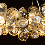 Люстра подвесная из золотых колец 57 см Golden Circles варинант исполнения - 5 | Loft Concept в Волгограде