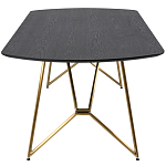 Обеденный стол на металлических ножках Ward Brass Dining Table варинант исполнения - 3 | Loft Concept в Волгограде