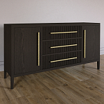 Буфет Primo с тремя ящиками и двумя фасадами Темный орех варинант исполнения - 2 | Loft Concept в Волгограде