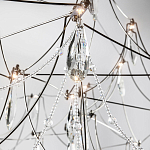 Люстра с каркасом из тонких металлических нитей и хрустальными подвесками Crystal Metal Threads Chandelier 100 варинант исполнения - 3 | Loft Concept в Волгограде