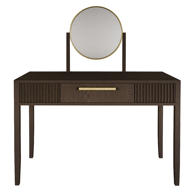 Туалетный Стол с зеркалом Primo Темный орех Орех Золотой в Волгограде | Loft Concept 