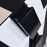 Дизайнерский комод в чёрно-белую полоску Ziqqurat варинант исполнения - 1 | Loft Concept в Волгограде