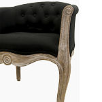 Кресло низкое в стиле прованс Louis French Armchair black flax варинант исполнения - 4 | Loft Concept в Волгограде