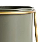 Кашпо из металла и латуни Elegance Elevated Planters оливковое  варинант исполнения - 3 | Loft Concept в Волгограде