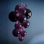 Люстра Grape Balls Сливовый цвет стекла варинант исполнения - 1 | Loft Concept в Волгограде
