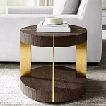 Дизайнерский журнальный стол круглый на 4-х ножках с подстольем Hufok варинант исполнения - 1 | Loft Concept в Волгограде