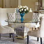 Стол обеденный круглый на зеркальном основании Spectacular Table варинант исполнения - 2 | Loft Concept в Волгограде