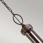 Люстра с белыми тканевыми абажурами в прозрачных стеклянных цилиндрах Kichler варинант исполнения - 15 | Loft Concept в Волгограде