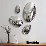 Абстрактная скульптура на стену в виде капли воды Water Outline варинант исполнения - 7 | Loft Concept в Волгограде