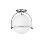 Потолочный светильник с плафоном в форме белого матового шара Hinkley варинант исполнения - 7 | Loft Concept в Волгограде