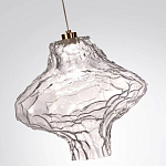 Подвесной светильник с плафоном из фактурного прозрачного стекла Light Ensemble варинант исполнения - 9 | Loft Concept в Волгограде