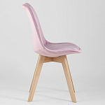 Стул с мягким велюровым сиденьем Arvika Pink варинант исполнения - 2 | Loft Concept в Волгограде