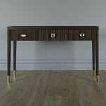 Дизайнерский Письменный стол Elsa Dreams Walnut с тремя ящиками варинант исполнения - 1 | Loft Concept в Волгограде