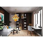 Люстра с каскадом из разноцветных круглых подвесов Key Lustar варинант исполнения - 1 | Loft Concept в Волгограде