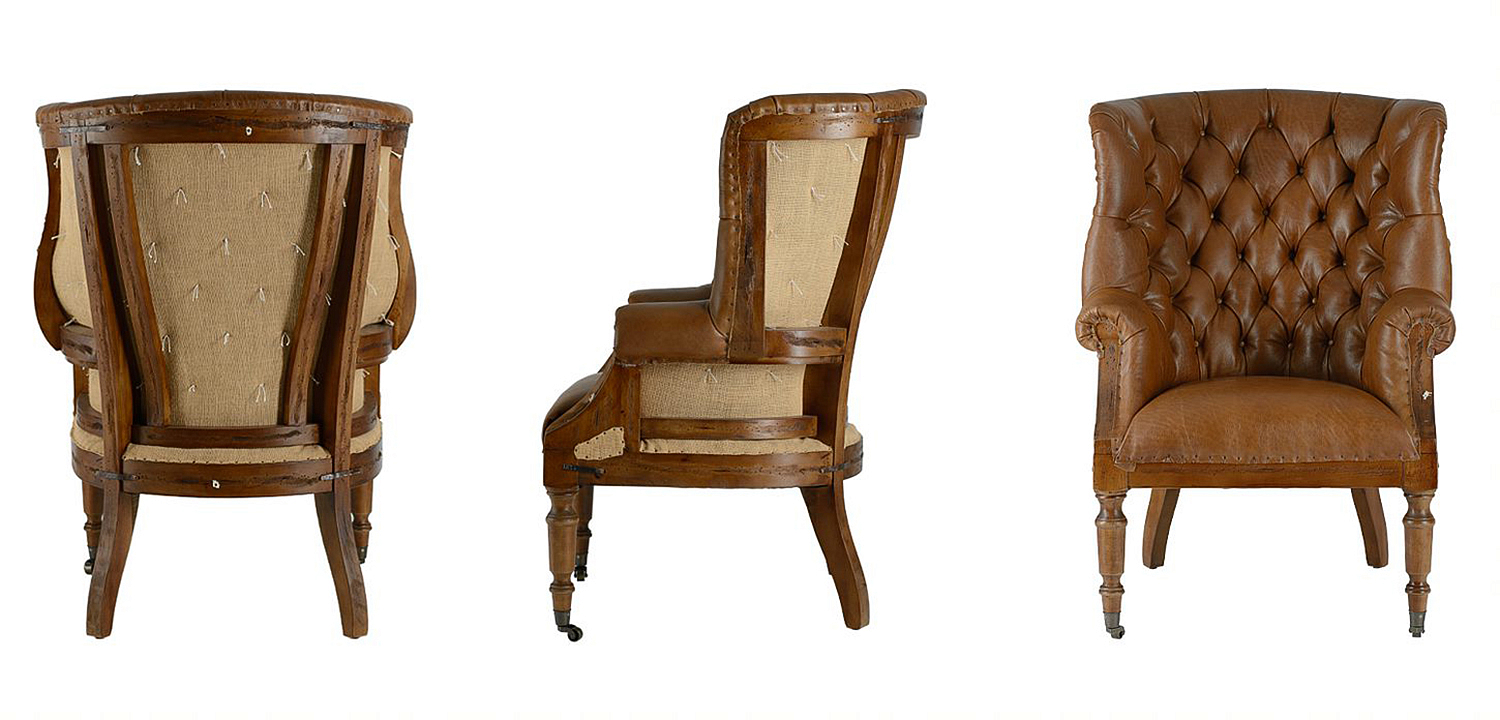 Кресло Meder Armchair натуральная кожа Кресло Meder Armchair натуральная кожа - Loft-Concept в Волгограде