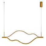 Подвесной светильник волнообразный изогнутый цвета латунь 3000К Spiral Lighting варинант исполнения - 3 | Loft Concept в Волгограде