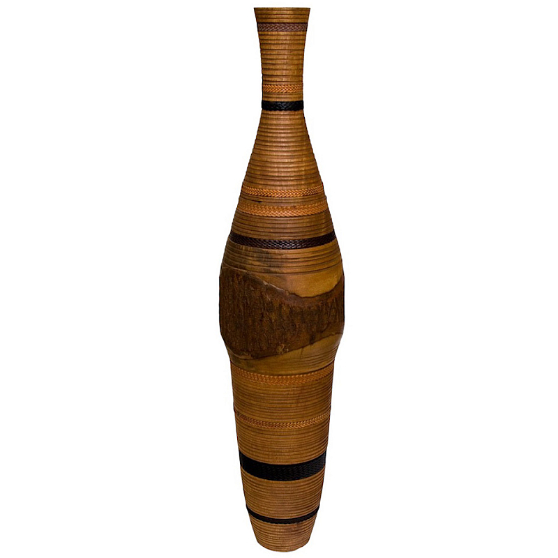 Ваза деревянная Brown Vase of Thailand Коричневый в Волгограде | Loft Concept 