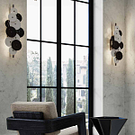 Бра светодиодное из черно-белых дисков Contrast Sample варинант исполнения - 7 | Loft Concept в Волгограде