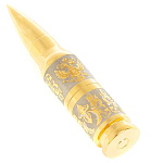 Флешка на 32 гб в виде патрона с гравировкой Герба РФ в подарочной коробке Metal Flash Drive варинант исполнения - 1 | Loft Concept в Волгограде