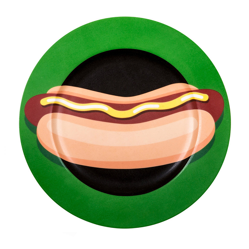 Тарелка Seletti Porcelain Plate Hot Dog Зеленый Тарелка Seletti Porcelain Plate Hot Dog Зеленый в Волгограде | Loft Concept