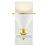 Бра с бело-золотыми плафоном в форме конуса Light Source варинант исполнения - 2 | Loft Concept в Волгограде