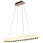 Люстра подвесная светодиодная с круглыми плафонами белого цвета PEARLS Suspension 100  варинант исполнения - 4 | Loft Concept в Волгограде