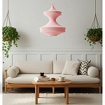 Подвесной вязаный розовый светильник «Моника» варинант исполнения - 5 | Loft Concept в Волгограде