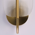 Бра с изогнутым рельефным плафоном Textured Glass варинант исполнения - 5 | Loft Concept в Волгограде