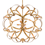 Люстра круглая в виде объёмного цветка Golden Flower Sphere варинант исполнения - 2 | Loft Concept в Волгограде