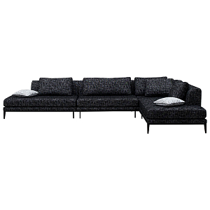Угловой диван Ferguson Sofa Black